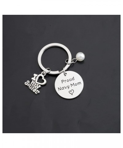 Navy Mom Keychain I Love My Sailor Proud Navy Mom Navy Deployment Gifts Navy Mom Gifts Proud Navy Mom Keychain $10.73 Bracelets