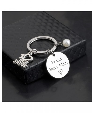 Navy Mom Keychain I Love My Sailor Proud Navy Mom Navy Deployment Gifts Navy Mom Gifts Proud Navy Mom Keychain $10.73 Bracelets