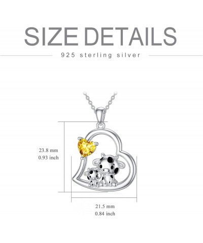 Sterling Silver Animals Necklace Cute Pendant Necklace for Girlfriend Couples Sister Daughter Mother Birthday Jewelry Gifts 0...