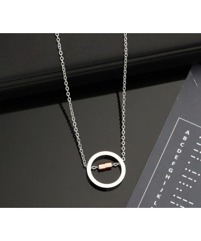 Initial Necklaces in Morse Code for Women Girls Teen Morse Code Alphabet Letters Name Necklace Gift for Her M $10.07 Necklaces