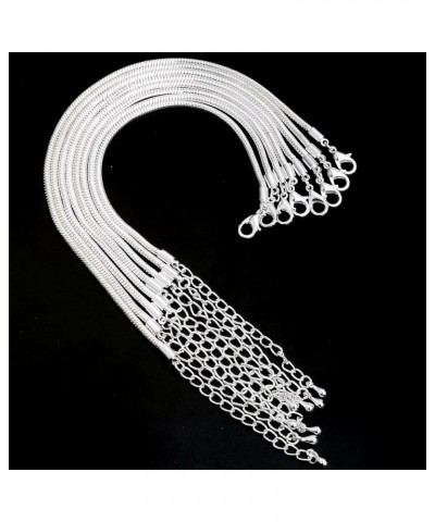 European Charm Bracelet Silver Plated Snake Chain Lobster Clasp DIY Jewelry 7.9 Inch 5pcs 10pcs / 6.7 Inch - 17cm White Silve...