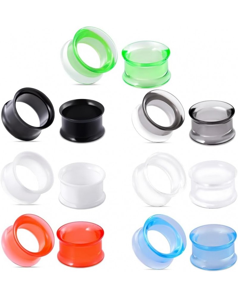 Acrylic Ear Gauges Color Ear Tunnels Stretching Kit Plugs Expander Mix Set 2g(6mm) Style 5 $11.18 Body Jewelry