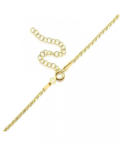 18K Gold Plated 925 Sterling Silver with Zirconia | Protection Pendant Chain Jewelry Choker for Women Comes with Beautiful Gi...