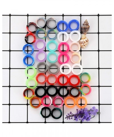 22Pairs Soft Silicone Tunnels Ear Gauges Tunnels Plugs Stretchers Expander Mix Set for Women Men 2g-3/4 22pairs，5/8"（16mm） $1...