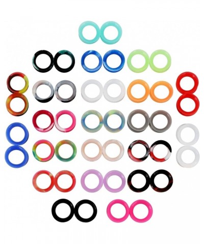 22Pairs Soft Silicone Tunnels Ear Gauges Tunnels Plugs Stretchers Expander Mix Set for Women Men 2g-3/4 22pairs，5/8"（16mm） $1...