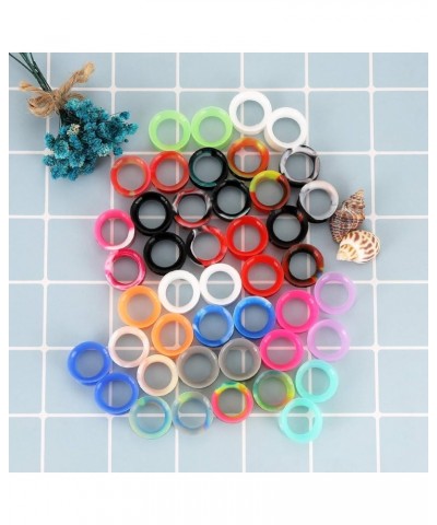 22Pairs Soft Silicone Tunnels Ear Gauges Tunnels Plugs Stretchers Expander Mix Set for Women Men 2g-3/4 22pairs，5/8"（16mm） $1...