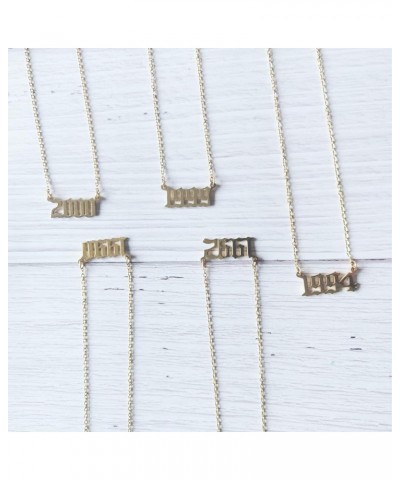 Year Necklace Old English Number Necklace Special Birth Year Gift 1983 $6.15 Necklaces