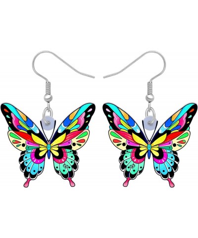 Drop Dangle Big Monarch Butterfly Earrings Fashion Insect Jewelry For Women Girls Teens Gifts Grey $7.19 Earrings