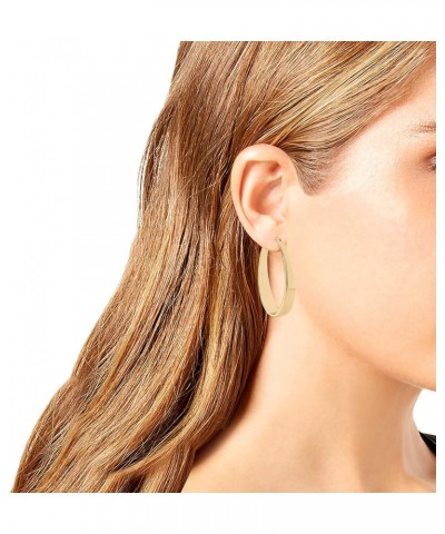 Oval Hoop Earrings $11.46 Earrings