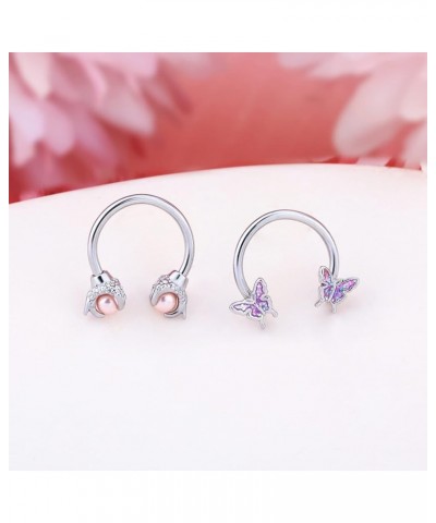 4pcs Septum Rings 16g Spetum Jewelry Gold Cartilage Hoop Nose Rings Hoop Daith Piercing Jewelry Helix Tragus Earrings for Wom...