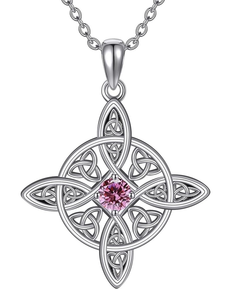 Witches Knot Necklace Sterling Silver Birthstone Necklaces Witch Jewelry Amulet Gifts for Women Girls 06-Jun. $16.80 Necklaces