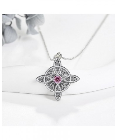 Witches Knot Necklace Sterling Silver Birthstone Necklaces Witch Jewelry Amulet Gifts for Women Girls 06-Jun. $16.80 Necklaces