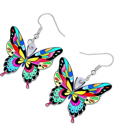 Drop Dangle Big Monarch Butterfly Earrings Fashion Insect Jewelry For Women Girls Teens Gifts Grey $7.19 Earrings