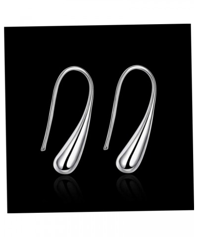 thread drop earring water drop earring threaded earrings for women Classic TearDrop Hook Teardrop Back Earrings Earing Mini e...