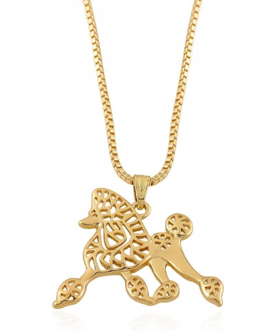 Pretty Poodle Pendant Necklace (Gold Tone, 19 inches) $9.17 Necklaces