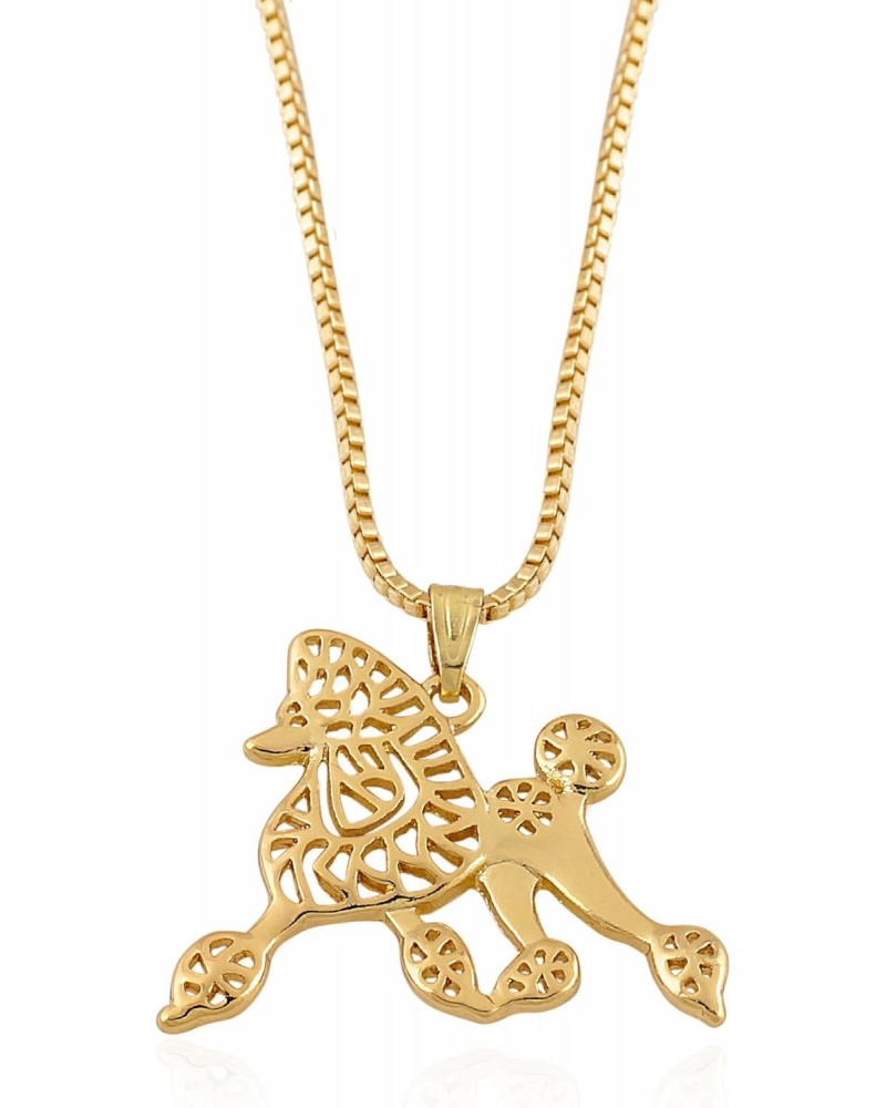 Pretty Poodle Pendant Necklace (Gold Tone, 19 inches) $9.17 Necklaces