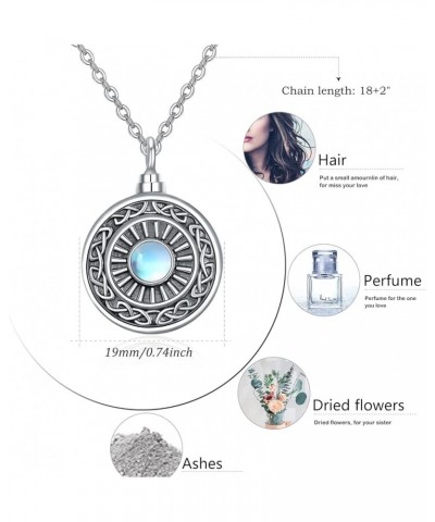 Cremation Urn Necklace for Ashes S925 Sterling Silver Keepsake Memorial Jewelry for Women Girls with Filling Kit Waterproof G...