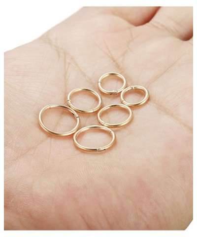 3-6Pairs Stainless Steel 16G Sleeper Earrings Septum Clicker Nose Lip Ring Body Piercing C: 3Pairs Rose Gold(6/8/10mm) $8.09 ...