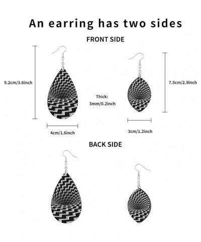 Fashion Copper Plated Silver Earring Wood Drop/Leaf Lightweight Earrings Drop(3.6x1.6in) Multi 19 $7.53 Earrings