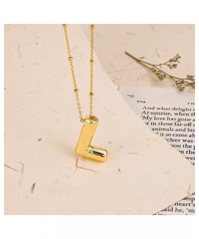 ??????? ????????? for Women Girl, Dainty Gold ??????? ?????? ?????? ????????, 14K Gold Plated Layered Necklaces Puffy Name Pe...