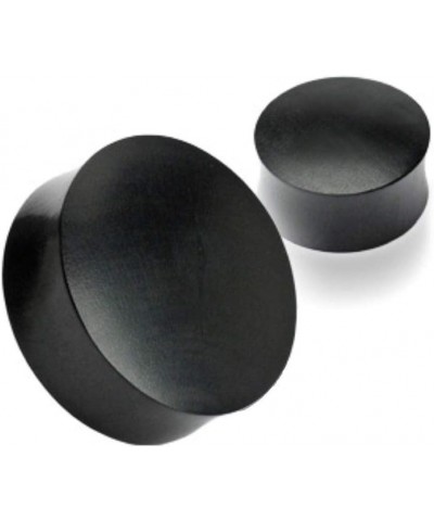 Black Areng Wood Saddle Fit Solid Organic Plugs 1.38" (35mm) $12.23 Body Jewelry