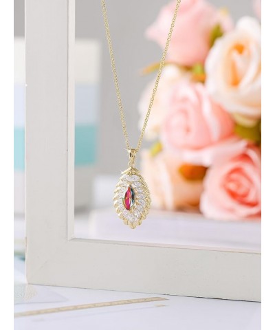 Oval Crystal Pendant Dangle Necklaces and Earrings Jewelry Sets for Women Glod Plated Oct-Opal-14K Gold $17.07 Jewelry Sets