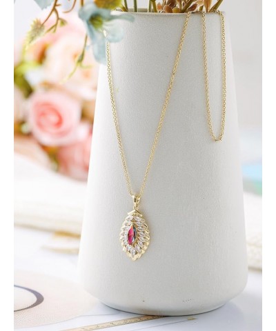 Oval Crystal Pendant Dangle Necklaces and Earrings Jewelry Sets for Women Glod Plated Oct-Opal-14K Gold $17.07 Jewelry Sets