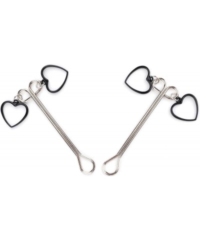 Stainless Steel Body Clamps with Heart Non-Piercing Colourful Love Heart Rings Body Clips Non Piercing Faux Body Jewelry Gift...