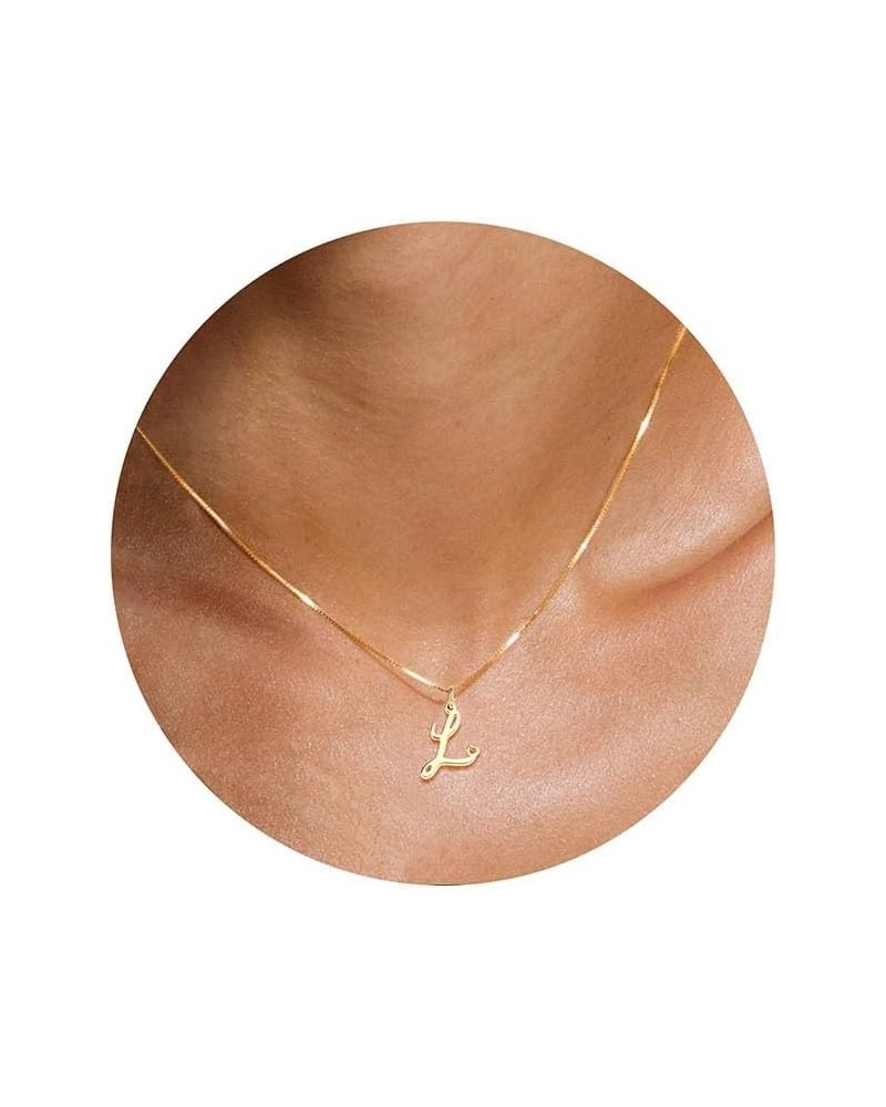 Initial Necklaces for Women, Dainty Gold Initial Necklace 14K Plated Letter Necklaces for Teen Girls Tiny A-Z Pendant Choker ...