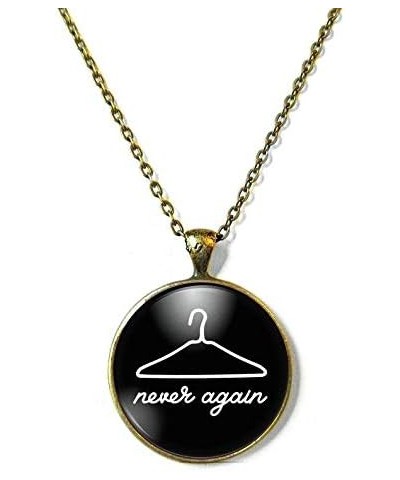 Never Again Necklace Uterus Jewelry Pro Choice Roe V Wade Abortion Feminist Jewelry Women March Jewelry Smash The Patriarchy ...