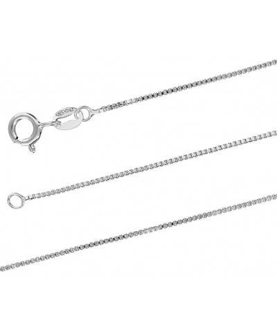 Sterling Silver 1mm X 20 Inches Italian Box Chain Necklace $15.38 Necklaces