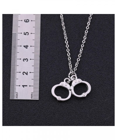 Cute Handcuffs Shape Dangle Earrings Handcuffs Drop Earrings for Girl Women $8.89 Earrings