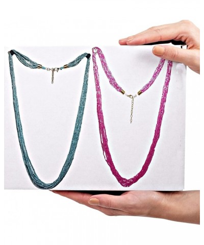 Handcrafted Multi-Color Beaded Necklace for Women - Stylish and Trendy Jewelry Gift - Modren Modern 03 $6.95 Necklaces