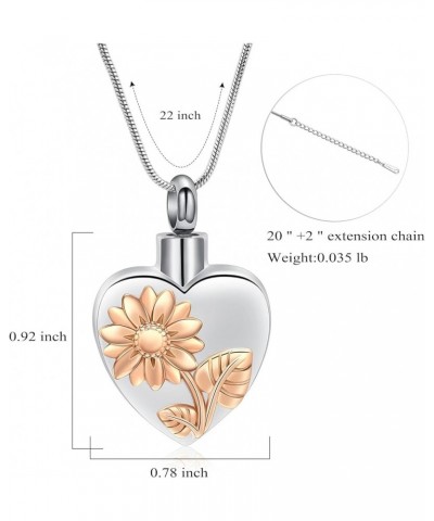 Heart Urn Necklace Cremation Jewelry for Ashes Pendant with Wing,Keepsake Funeral Urns Memorial Lockets for Women Men - Engra...