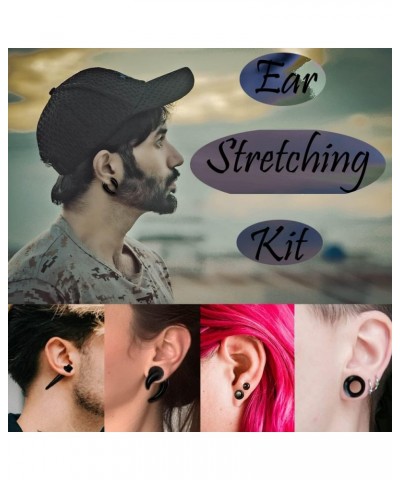 Ear Gauges Stretching Kit 14G-00G Acrylic Sprial Tapers Plugs Expander Sets Heart Tunnels Piering Jewelry Horeseshoes Taper F...