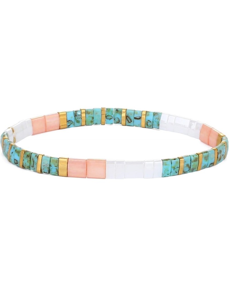 Tila Miyuki Beads Bracelets Colorful Strand Stretch Bracelets Mixed Friendship Bracelets 03F $11.80 Bracelets