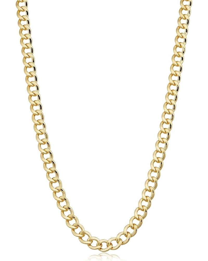 Solid 14k Yellow Gold Filled Miami Cuban Curb Chain Necklace for Men and Women (3.2 mm, 4 mm, 5 mm, 6 mm, 7.4 mm or 9 mm) 20 ...