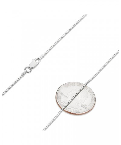 1.2mm Solid .925 Sterling Silver Square Box Chain Necklace 20.0 Inches $24.93 Necklaces