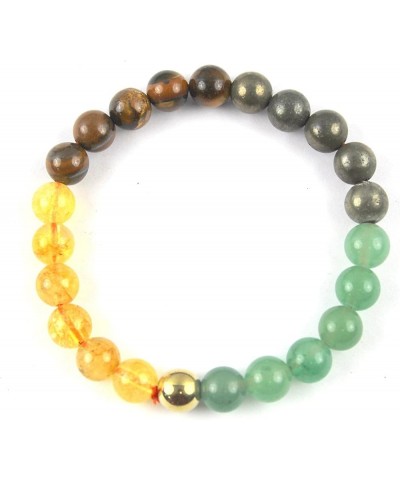 Jet Gemstone Charged Premium Natural 8mm Bead Bracelet Healing Good Luck Chakra Crystals Unisex Stretch Bracelets Money Magne...