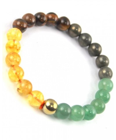 Jet Gemstone Charged Premium Natural 8mm Bead Bracelet Healing Good Luck Chakra Crystals Unisex Stretch Bracelets Money Magne...