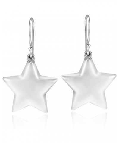 Simply Adorable Lucky Stars .925 Sterling Silver Dangle Earrings, 0.51x0.98 inch | Thanksgiving Earrings | Star Earrings $9.0...