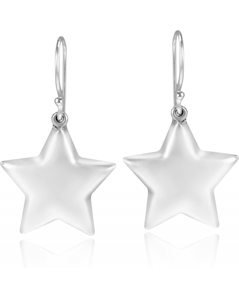 Simply Adorable Lucky Stars .925 Sterling Silver Dangle Earrings, 0.51x0.98 inch | Thanksgiving Earrings | Star Earrings $9.0...