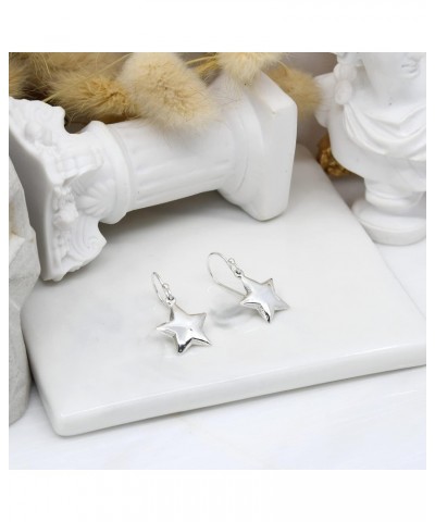 Simply Adorable Lucky Stars .925 Sterling Silver Dangle Earrings, 0.51x0.98 inch | Thanksgiving Earrings | Star Earrings $9.0...