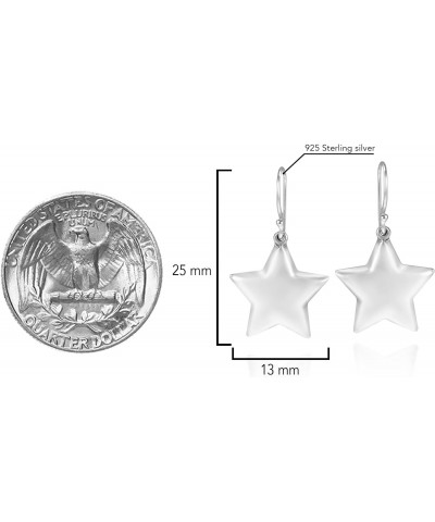 Simply Adorable Lucky Stars .925 Sterling Silver Dangle Earrings, 0.51x0.98 inch | Thanksgiving Earrings | Star Earrings $9.0...