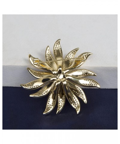 Brooches for Women Shiny Zirconia Broach Jewelry Fashion Brooch Pins Gift for Christmas Birthday Wedding Sunflower $17.81 Bro...