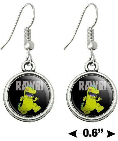 Rugrats Reptar Rawr! Novelty Dangling Drop Charm Earrings $10.07 Earrings