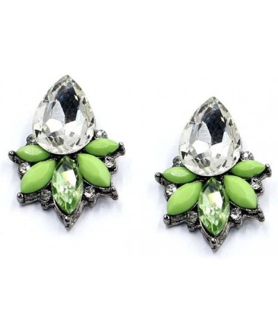 2017 New Boucle d'oreille Crystal Pendientes Jewelry Brincos Grandes Femme bijoux Summer Style Stud Fashion Earrings Green $1...