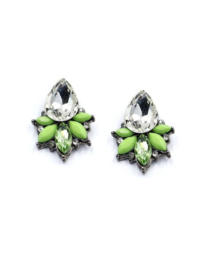 2017 New Boucle d'oreille Crystal Pendientes Jewelry Brincos Grandes Femme bijoux Summer Style Stud Fashion Earrings Green $1...