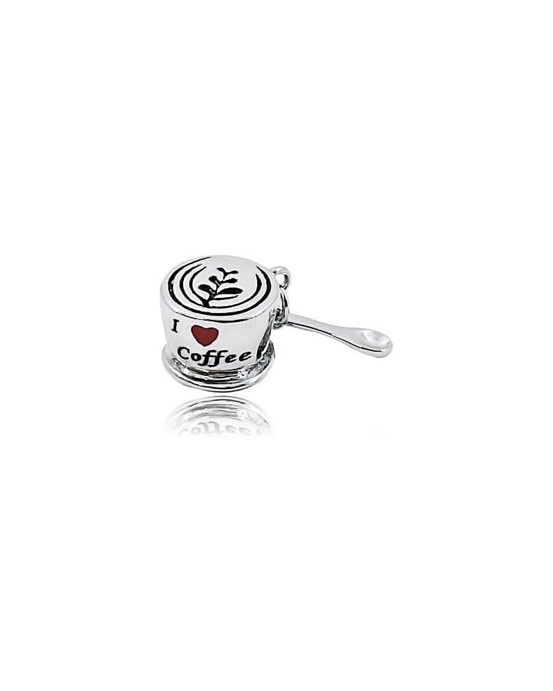 I Love Coffee Cup Charm Bead for Pandora Bracelets Family Grandma Mom Birthday Gift $7.00 Bracelets