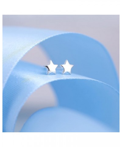 Star Earrings Star Stud Earring 925 Sterling Silver Tiny Star Earrings Silver- 2 Pairs $7.79 Earrings